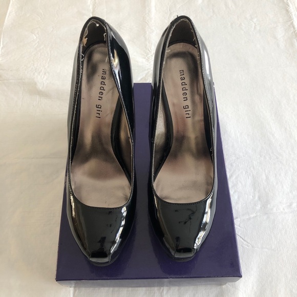 Madden Girl Shoes - Madden girl Tiarah Black Patent leather high heels